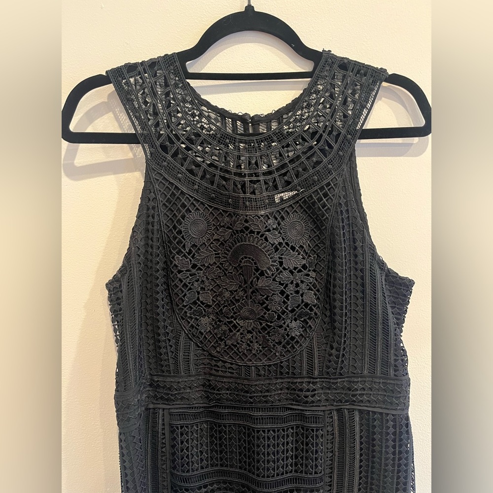 Black Anthropologie Patterned Dress